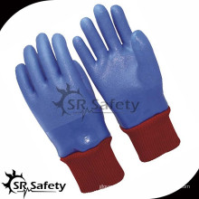 SRSAFETY Blue China Pvc Handschuhe Anti Wasser Arbeitshandschuhe